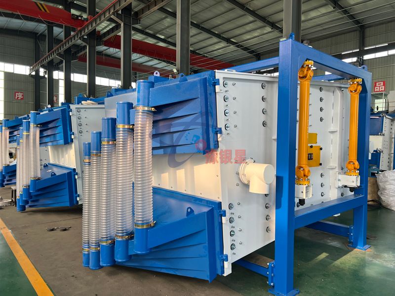 廣西壓裂砂“搶篩”24小時：銀星方形搖擺篩鎖單