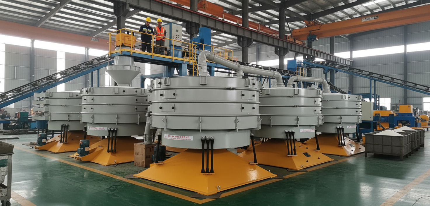 PVC粉末又“抱團(tuán)”停機(jī)？銀星圓形搖擺篩一招破解，效率提升超60%